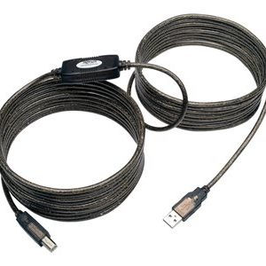 Tripp Lite   25ft USB 2.0 Hi-Speed Active Repeater Cable USB-A to USB-B M/M 25′ USB cable USB Type B to USB 25 ft U042-025