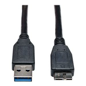 Tripp Lite   6ft USB 3.0 SuperSpeed Device Cable USB-A Male to USB Micro-B Male Black 6′ USB cable Micro-USB Type B to USB Type A 6 ft U326-006-BK