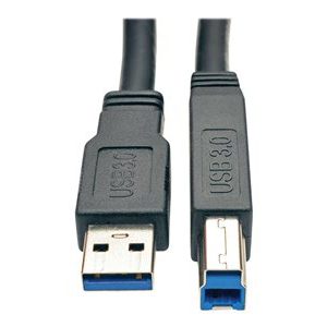 Tripp Lite   25ft USB 3.0 SuperSpeed Active Repeater Cable A Male/B Male 25′ USB cable USB Type B to USB Type A 25 ft U328-025