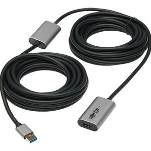 Tripp Lite   USB 3.2 Gen 1 Active Extension Repeater Cable (M/F), Aluminum Housing, 10 m (32.8 ft.) USB-C extension cable USB Type A to USB Ty… U330-10M-AL