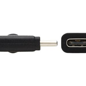 Tripp Lite   USB-C Extension Cable (M/F) USB 3.2 Gen 2, Thunderbolt 3, 60W PD Charging, Right-Angle Plug, Black, 20 in. (0.5 m) USB-C exten… U421-20N-G2-RA