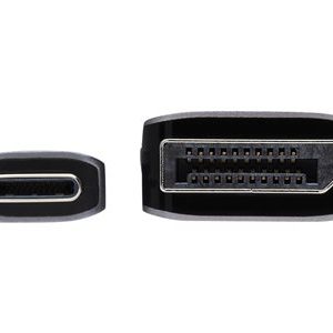 Tripp Lite   USB C to DisplayPort Adapter Cable (M/M), 8K UHD, DisplayPort 1.4, Black/Silver, 3 ft. DisplayPort cable USB-C to DisplayPort… U444-003-DP8SE
