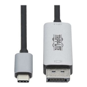 Tripp Lite   USB C to DisplayPort Adapter Cable (M/M), 8K UHD, DisplayPort 1.4, Black/Silver, 6 ft. DisplayPort cable USB-C to DisplayPort… U444-006-DP8SE