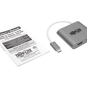 Tripp Lite   USB C to HDMI Adapter Converter 2-Port Dual USB-C 3.1 4K@30Hz external video adapter gray U444-06N-2H-MST