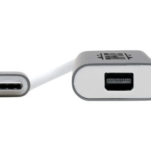 Tripp Lite   USB C to Mini DisplayPort Adapter Converter Aluminum 4K 3.1 M/F USB-C USB Type-C external video adapter white, silver U444-06N-MDP-AL