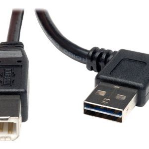 Tripp Lite   6ft USB 2.0 High Speed Cable Reversible Right / Left Angle A to B M/M 6′ USB cable USB Type B to USB 6 ft UR022-006-RA