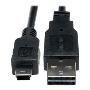 Tripp Lite   6in USB 2.0 High Speed Cable Reversible A to 5Pin Mini B M/M 6″ USB cable mini-USB Type B to USB 5.9 in UR030-06N