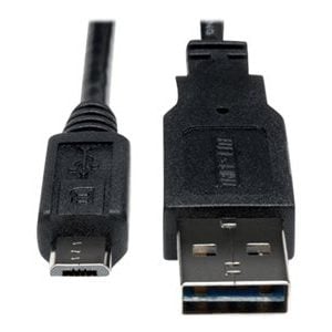 Tripp Lite   6ft USB 2.0 High Speed Cable Reversible A to 5Pin Micro B M/M 6′ USB cable Micro-USB Type B to USB 6 ft UR050-006