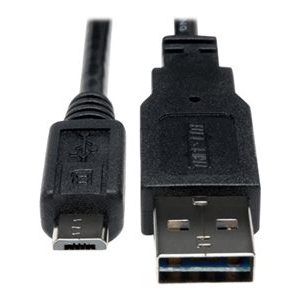 Tripp Lite   6in USB 2.0 High Speed Cable Reversible A to 5Pin Micro B M/M 6″ USB cable Micro-USB Type B to USB 6 in UR050-06N