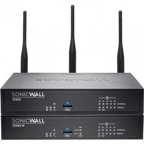 SonicWall  TZ350W Network Security/Firewall Appliance5 Port1000Base-TGigabit EthernetWireless LAN IEEE 802.11acAES (192-bit),… 02-SSC-0944