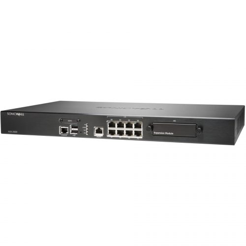 SonicWall  NSA 2600 Network Security/Firewall Appliance8 Port10/100/1000Base-TGigabit EthernetDES, 3DES, AES (128-bit), AES (192-… 02-SSC-1053