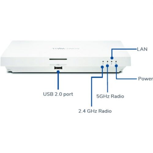 SonicWall  SonicWave 231c IEEE 802.11ac 1.24 Gbit/s Wireless Access Point2.40 GHz, 5 GHzMIMO Technology1 x Network (RJ-45)Ceiling… 02-SSC-2475