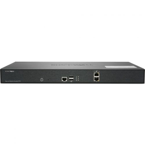 SonicWall  SMA 210 Network Security/Firewall Appliance2 Port10/100/1000Base-TGigabit EthernetAES (128-bit), AES (256-bit), 3DES,… 02-SSC-2795