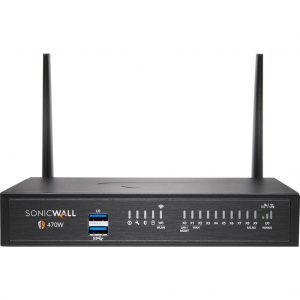 SonicWall  TZ470W Network Security/Firewall Appliance8 Port10/100/1000Base-T2.5 Gigabit EthernetWireless LAN IEEE 802.11acDES,… 02-SSC-6442