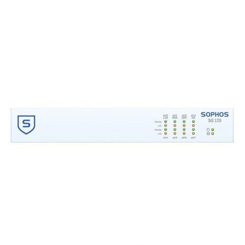 Sophos  SG 125 Network Security/Firewall Appliance8 Port1000Base-TGigabit Ethernet8 x RJ-451UDesktop, Rack-mountable SP1C33SUPK