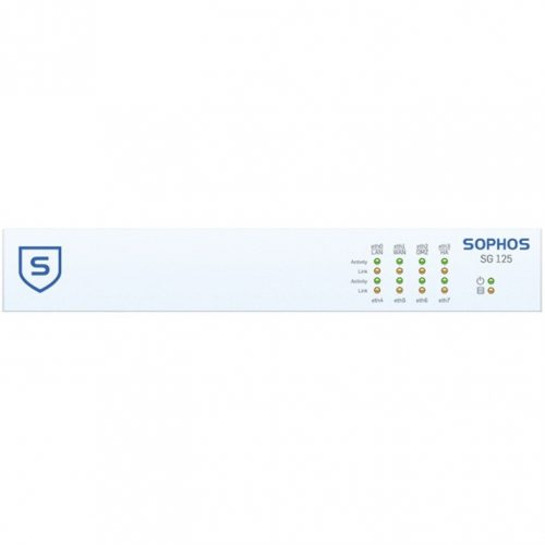 Sophos  SG 125 Network Security/Firewall Appliance8 Port1000Base-TGigabit Ethernet8 x RJ-451UDesktop, Rack-mountable SP1C33SUPK