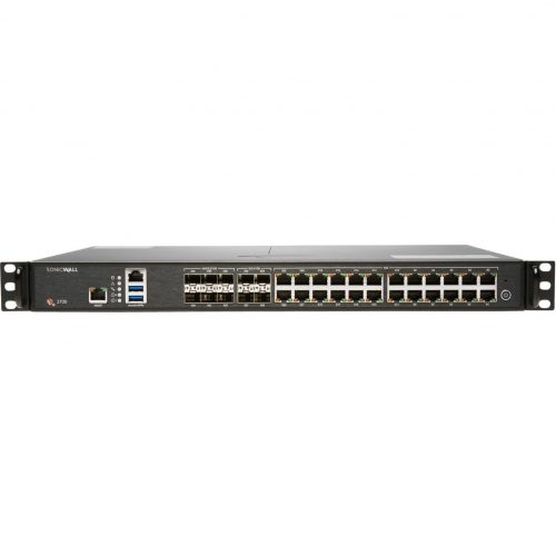 SonicWall  NSA 3700 Network Security/Firewall Appliance24 Port10/100/1000Base-T, 10GBase-X10 Gigabit EthernetDES, 3DES, MD5, SHA-… 02-SSC-8205