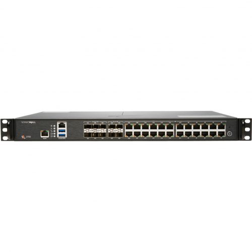 SonicWall  NSA 3700 Network Security/Firewall Appliance24 Port10/100/1000Base-T, 10GBase-X10 Gigabit EthernetDES, 3DES, MD5, SHA-… 02-SSC-8206