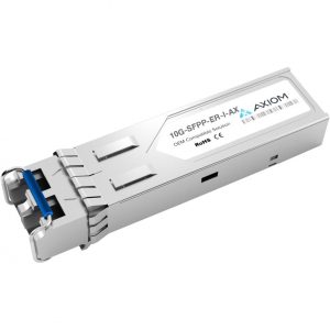 Axiom Memory Solutions  10GBASE-ER Industrial Temp. SFP+ Transceiver for Brocade10G-SFPP-ER-I100% Brocade Compatible 10GBASE-ER SFP+ 10G-SFPP-ER-I-AX