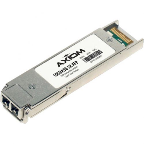 Axiom Memory Solutions  10GBASE-SR XFP Transceiver for IBM45W2810For Optical Network, Data Networking1 x 10GBase-SROptical Fiber1.25 GB/s 10 Gig… 45W2810-AX