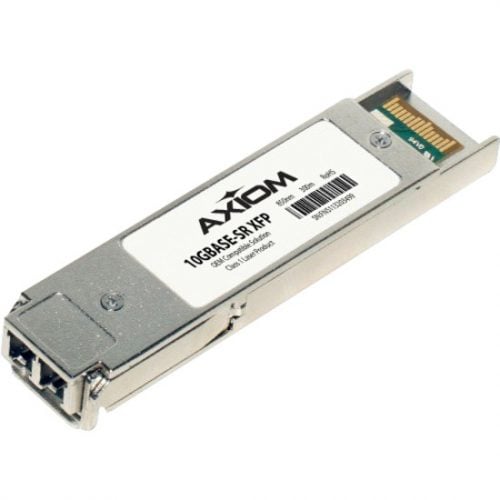 Axiom Memory Solutions 10GBASE-SR XFP Transceiver for CiscoXFP-10G-MM-SRTAA CompliantFor Optical Network, Data Networking1 x 10GBase-SROptical Fiber -… AXG93120