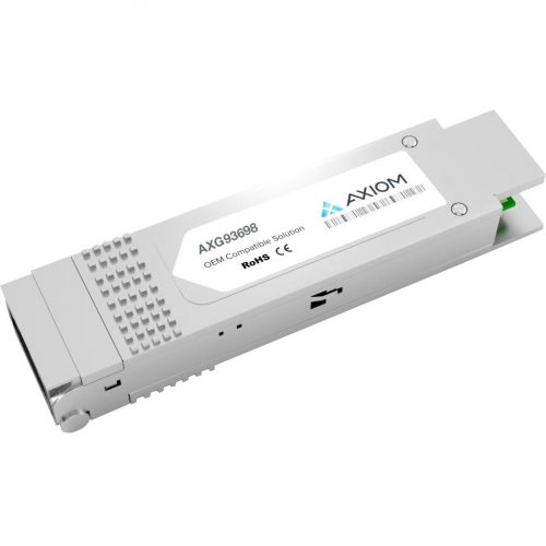 Axiom Memory Solutions  40GBASE-LR4 QSFP+ Transceiver for Brocade40G-QSFP-LR4TAA Compliant100% Brocade Compatible 40GBASE-LR4 QSFP+ AXG93698