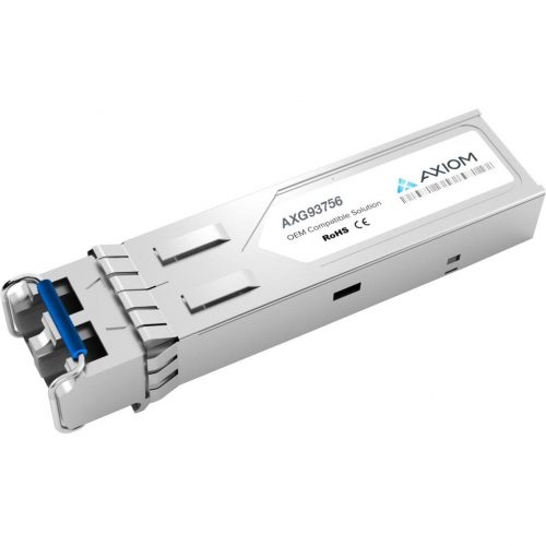 Axiom Memory Solutions  1000BASE-ZX SFP Transceiver for Force 10GP-SFP2-1ZTAA CompliantFor Optical Network, Data Networking1 x 1000Base-ZX Network -… AXG93756