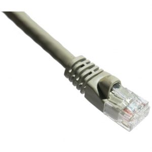 Axiom Memory Solutions  12FT CAT5E 350mhz Patch Cable Molded Boot (Gray)12 ft Category 5e Network Cable for Network DeviceFirst End: 1 x RJ-45 Network… C5EMB-G12-AX