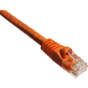 Axiom Memory Solutions  10FT CAT5E 350mhz Patch Cable Molded Boot (Orange)Category 5e for Network DevicePatch Cable10 ft1 x1 xGold-plated C… C5EMB-O10-AX