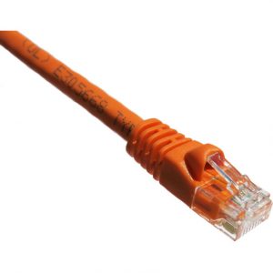 Axiom Memory Solutions  100FT CAT5E 350mhz Patch Cable Molded Boot (Orange)Category 5e for Network DevicePatch Cable100 ft1 x1 xGold-plate… C5EMB-O100-AX