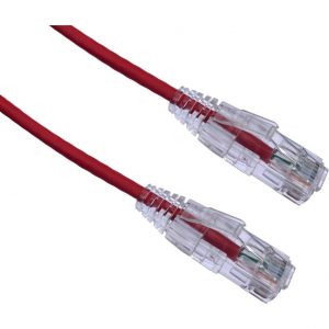Axiom Memory Solutions  1FT CAT6A BENDnFLEX Ultra-Thin Snagless Patch Cable 650mhz (Red)1 ft Category 6a Network Cable for Network DeviceFirst End: 1… C6ABFSB-R1-AX