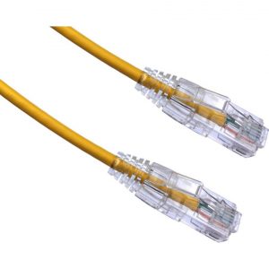 Axiom Memory Solutions  1FT CAT6A BENDnFLEX Ultra-Thin Snagless Patch Cable 650mhz (Yellow)1 ft Category 6a Network Cable for Network DeviceFirst End:… C6ABFSB-Y1-AX