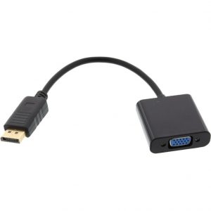 Axiom Memory Solutions  DisplayPort Male to VGA Female Adapter (Black)DPMVGAF-AXDisplayPort/VGA Video Cable for Video Device, Monitor, Projector, Deskto… DPMVGAFK-AX