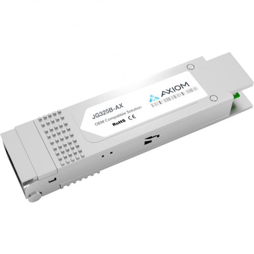 Axiom Memory Solutions  40GBASE-SR4 QSFP+ Transceiver for HPJG325BFor Optical Network, Data Networking1 x 40GBase-SR4Optical Fiber5 GB/s 40 Gigab… JG325B-AX