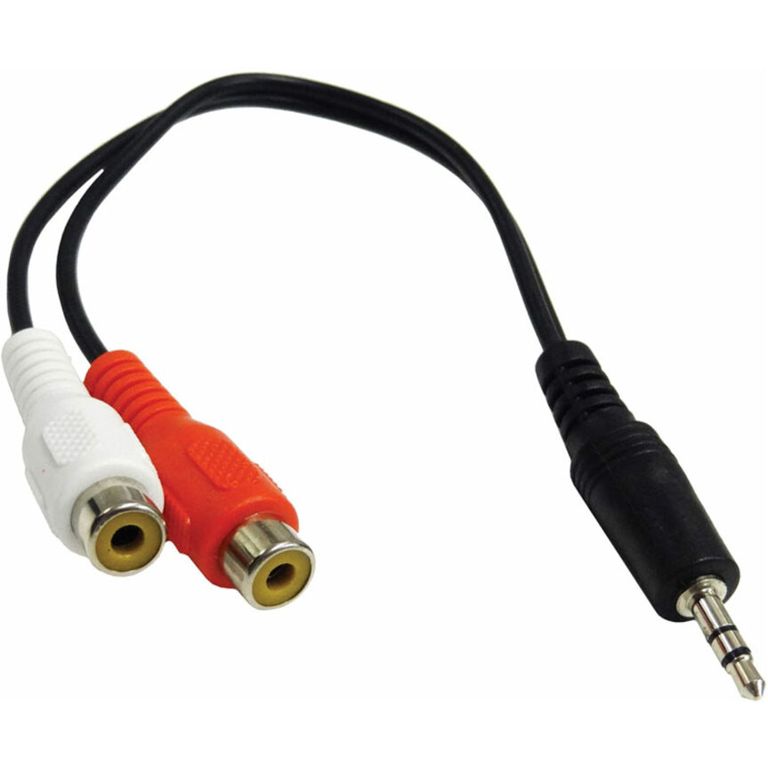 6' Stereo Splitter Cable 3.5 to 2x 3.5mm - Audio Cables and Adapters