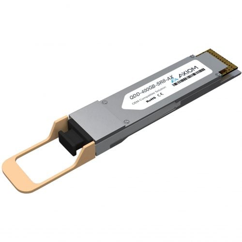 Axiom Memory Solutions  400GBase-SR8 QSFP-DD Transceiver for MSAQDD-400GB-SR8-AXFor Optical Network, Data Networking1 x MPO-16 400GBase-SR8 Netw… QDD-400GB-SR8-AX