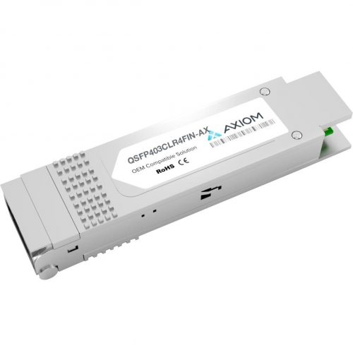Axiom Memory Solutions  40GBASE-LR4L QSFP+ TransceiverQSFP403CLR4FIN-AXFor Optical Network, Data Networking1 x 40GBase-LR4L NetworkOptical F… QSFP403CLR4FIN-AX