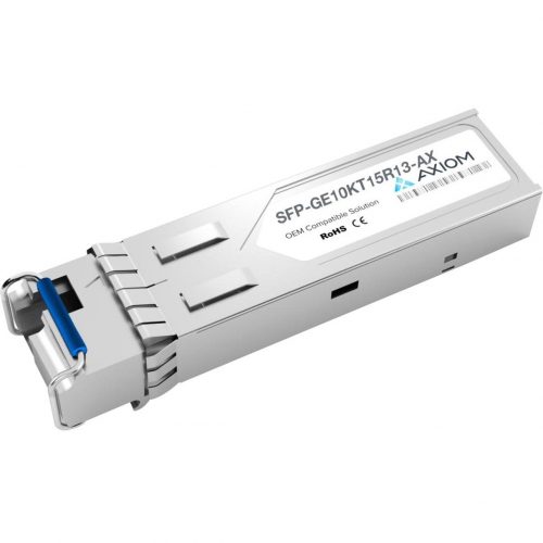 Axiom Memory Solutions  1000BASE-BX-D SFP Transceiver for JuniperSFP-GE10KT15R13100% Juniper Compatible 1000BASE-BX-D SFP SFP-GE10KT15R13-AX