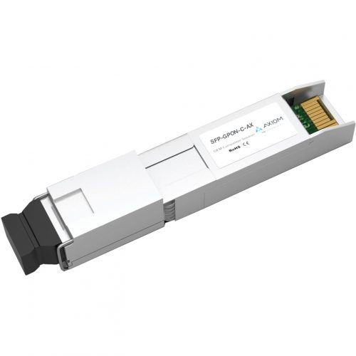Axiom Memory Solutions  2.4Gbs/1.2Gbs SFP GPON OLT C+ Transceiver for CiscoSFP-GPON-C=For Optical Network, Data Networking1 x NetworkOptical Fib… SFP-GPON-C-AX