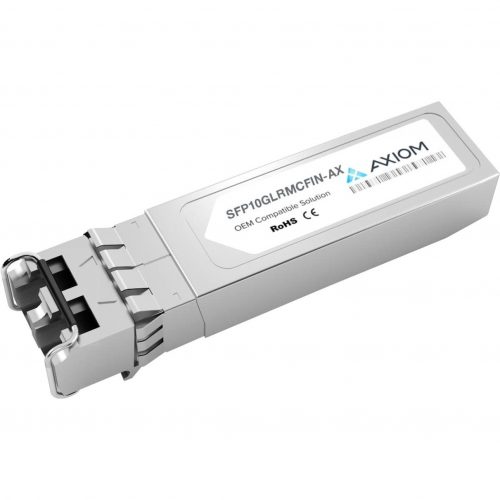 Axiom Memory Solutions  10GBASE-LRM SFP+ TransceiverSFP10GLRMCFIN-AX100% MSA Compatible 10GBASE-LRM SFP+ SFP10GLRMCFIN-AX