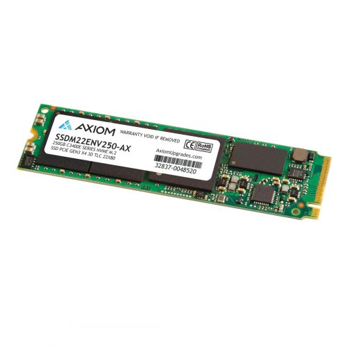 Axiom Memory Solutions  250GB C3400e Series PCIe Gen3x4 NVMe M.2 TLC SSDWorkstation, All-in-One PC, Notebook, Desktop PC Device Supported1.08 DWPD -… SSDM22ENV250-AX