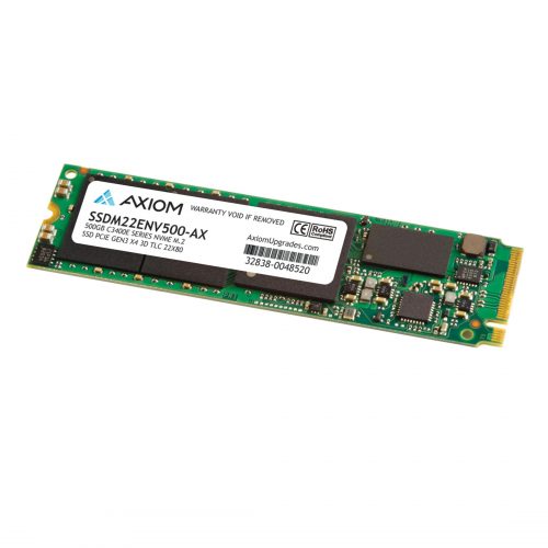 Axiom Memory Solutions  500GB C3400e Series PCIe Gen3x4 NVMe M.2 TLC SSDWorkstation, All-in-One PC, Notebook, Desktop PC Device Supported1.08 DWPD -… SSDM22ENV500-AX
