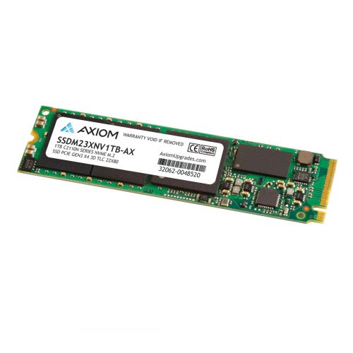 Axiom Memory Solutions  1TB C2110n Series PCIe Gen3x4 NVMe M.2 TLC SSDAll-in-One PC, Notebook, Workstation, Desktop PC Device Supported0.609 DWPD -… SSDM23XNV1TB-AX