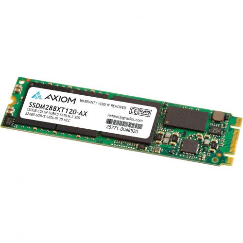 Axiom Memory Solutions  120GB C565n Series SATA M.2 22×80 SSD 6Gb/s SATA-III295 MB/s Maximum Read Transfer Rate Warranty SSDM288XT120-AX