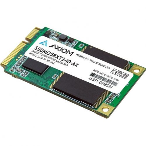 Axiom Memory Solutions  240GB C550n Series mSATA SSD 6Gb/s SATA-III295 MB/s Maximum Read Transfer Rate Warranty SSDMO58XT240-AX