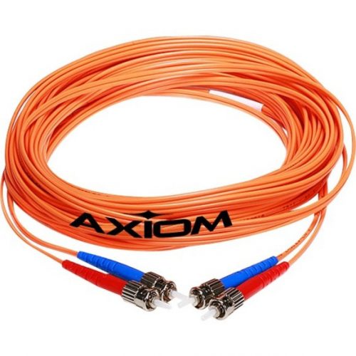 Axiom Memory Solutions  ST/MTRJ Multimode Duplex OM1 62.5/125 Fiber Optic Cable 25mFiber Optic for Network Device82.02 ft2 x ST Male Network1… STMTMD6O-25M-AX