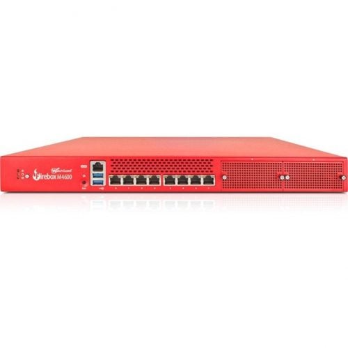 WatchGuard  Firebox M4600 Network Security/Firewall Application8 Port10/100/1000Base-TGigabit EthernetAES (192-bit), 3DES, AES (128-… WG460997