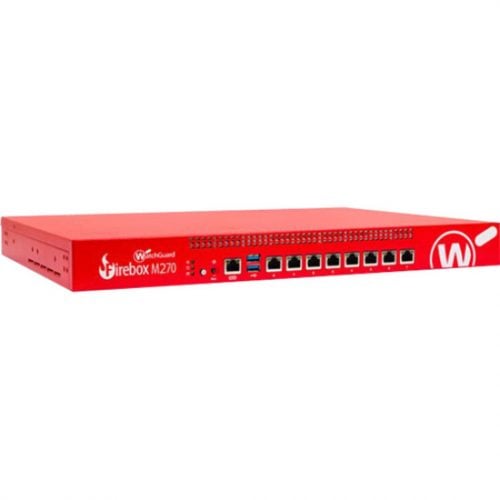 WatchGuard  Firebox M270 High Availability with 1-yr Standard Support8 Port1000Base-TGigabit Ethernet8 x RJ-45 Standard Sup… WGM27071