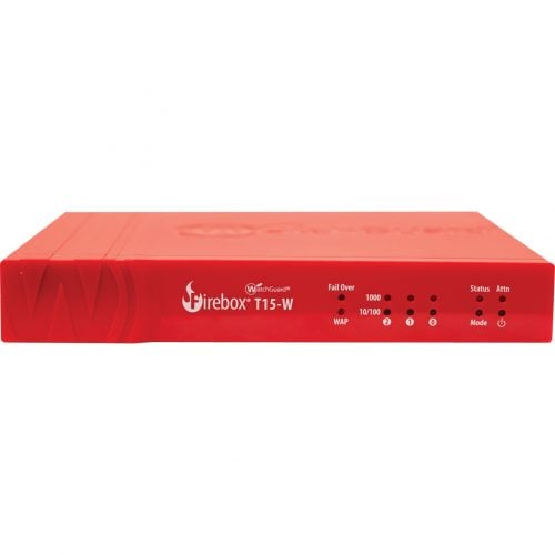 WatchGuard  Firebox T15-W Firewall 3- Port Gigabit Ethernet Wireless