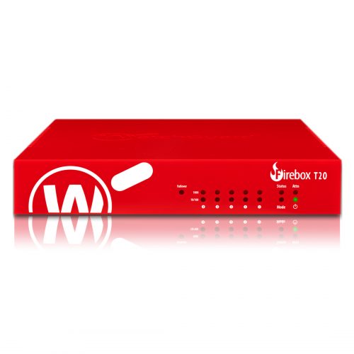 WatchGuard  Trade Up to  Firebox T20 with 3-yr Basic Security Suite (WW)5 Port10/100/1000Base-TGigabit Ethernet5 x RJ-4… WGT20413-WW